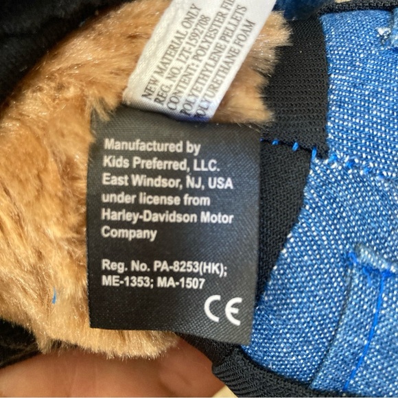 HARLEY DAVIDSON ROAD WOLF 14" PLUSH ROAD HOGS MOTORCYCLE CLUB JACKET RARE HTF - Picture 8 of 9